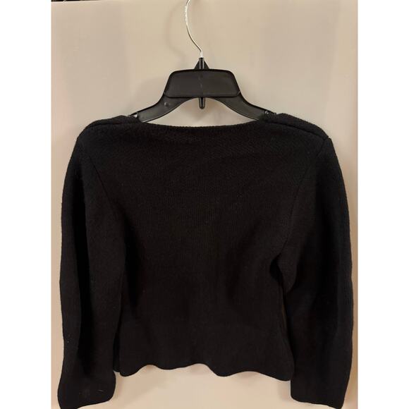 Mango Black Oversized Cardigan XS with Gold Buttons - Picture 6 of 6